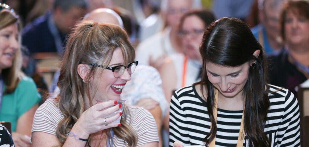 Convention Photography of women in audience at a conference