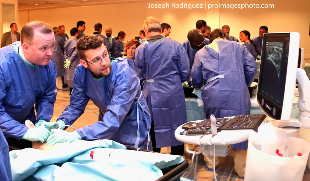 Chicago Event and Convention Photography of Healthcare and Medical doctors working on cadavers.