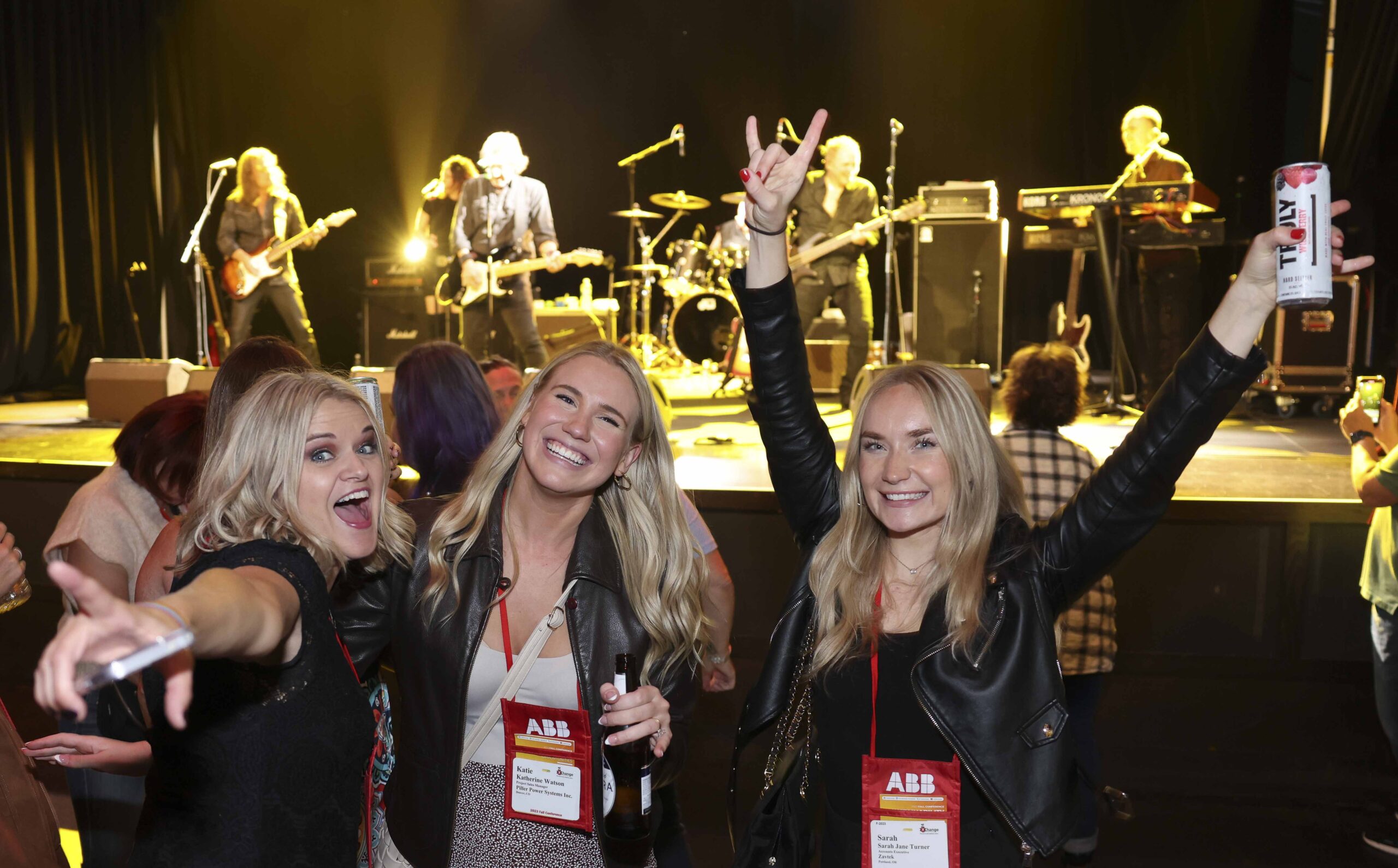 Live music at a conference opening reception photographed by a corporate event photographer for next year's marketing