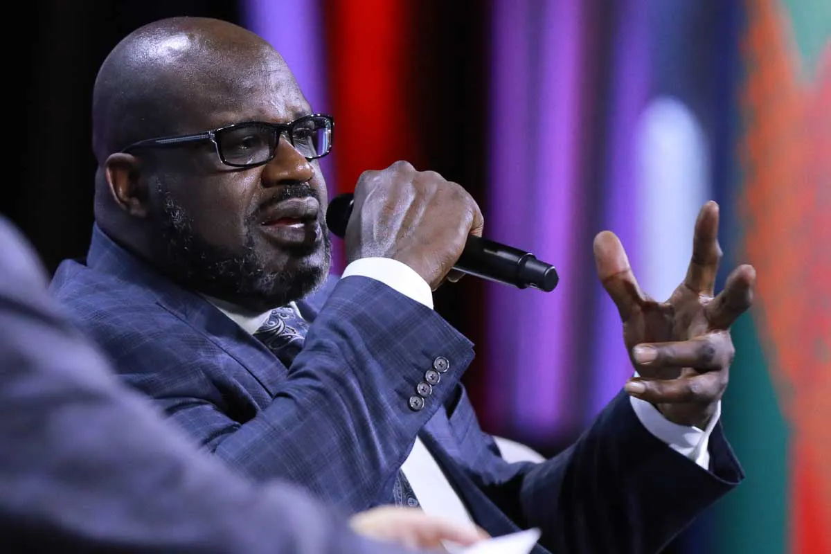 Shaquille O'Neal keynote photography for the International Franchise Association at the Manchester Grand Hyatt.